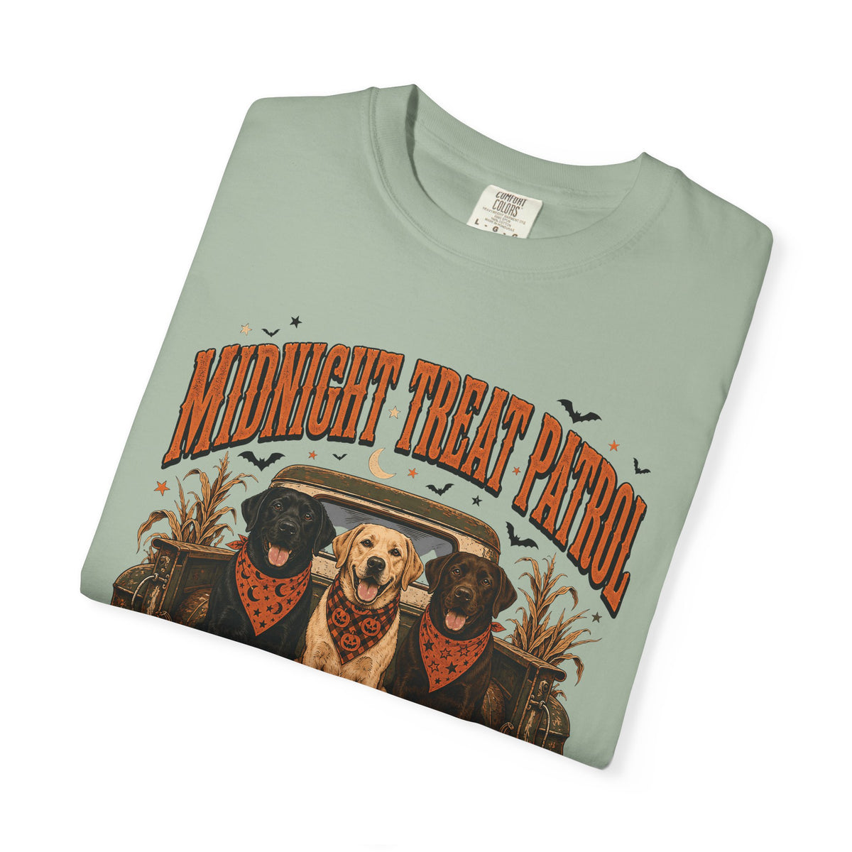 Midnight Treat Patrol Labrador T-Shirt – Funny Halloween Dog Lover Tee