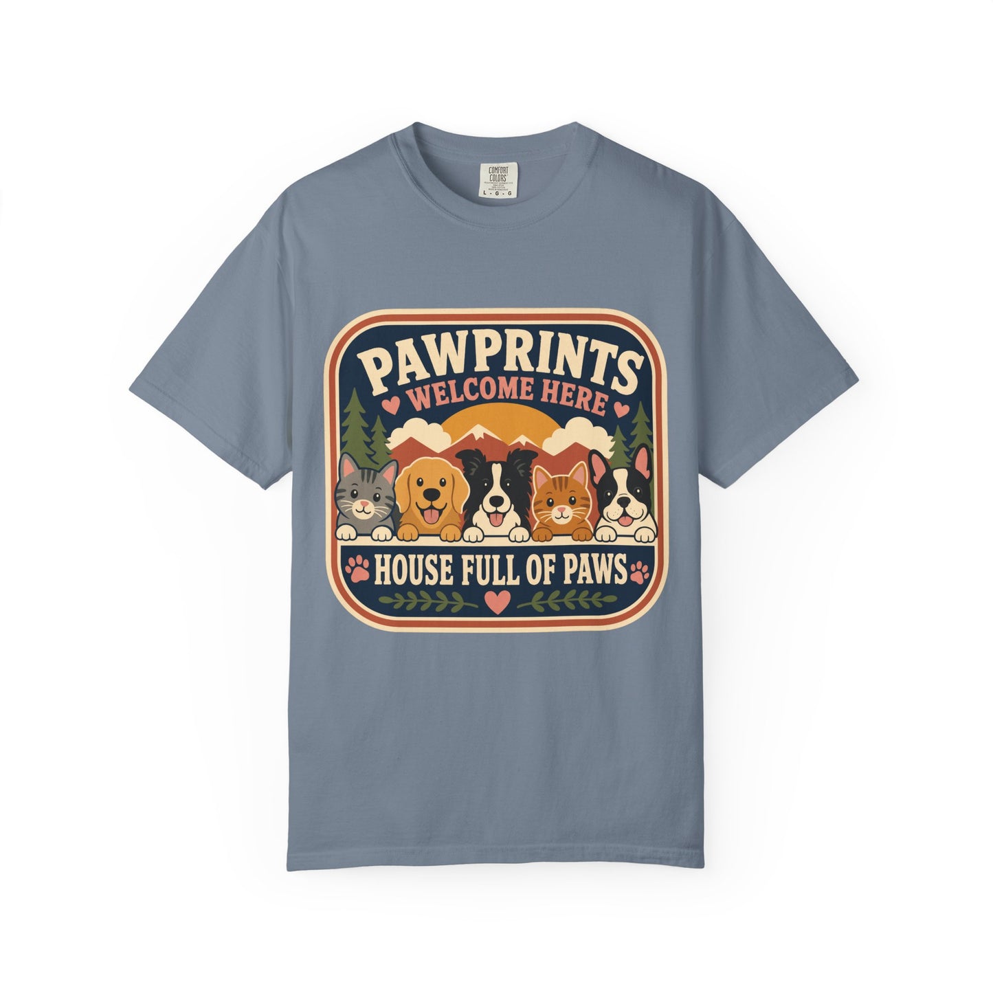 Pawprints Welcome Here Pet Lover  — Cute Pet Lover T-Shirt