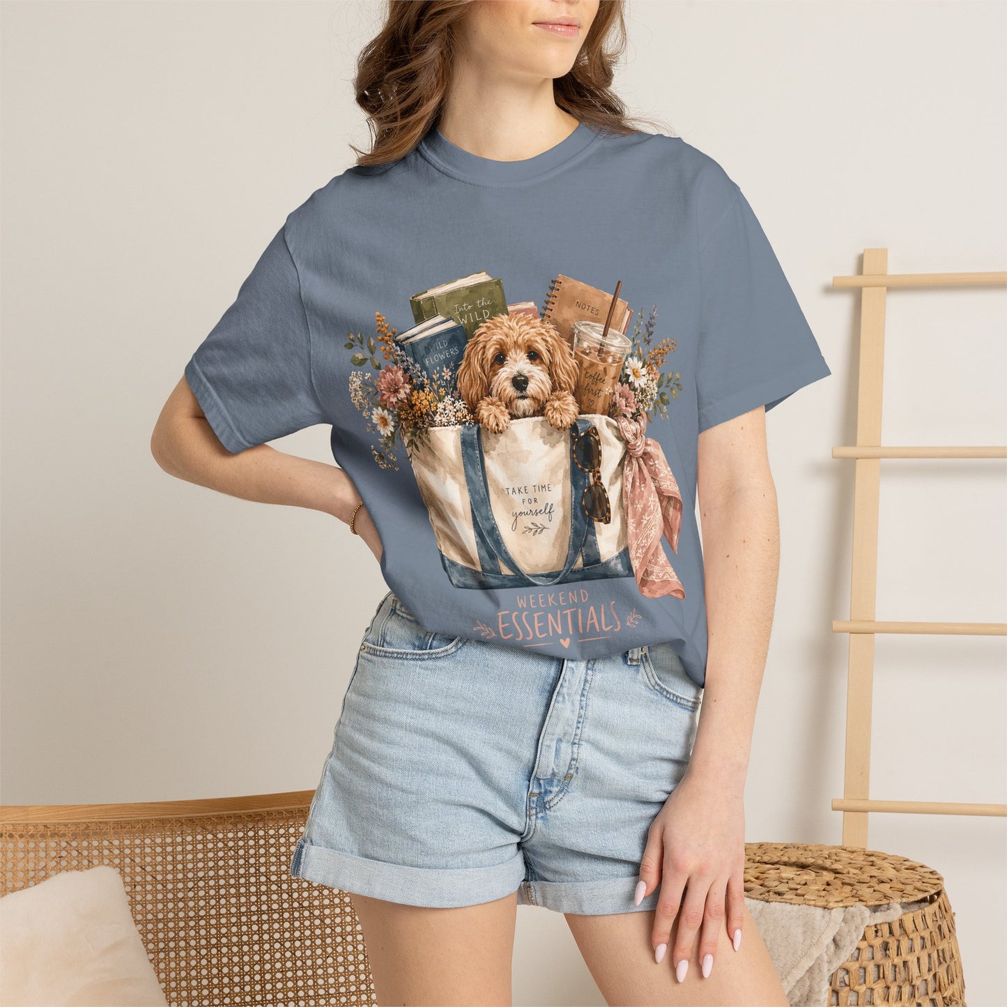Weekend Essentials Dog Mom — Cute Pet Lover T-Shirt