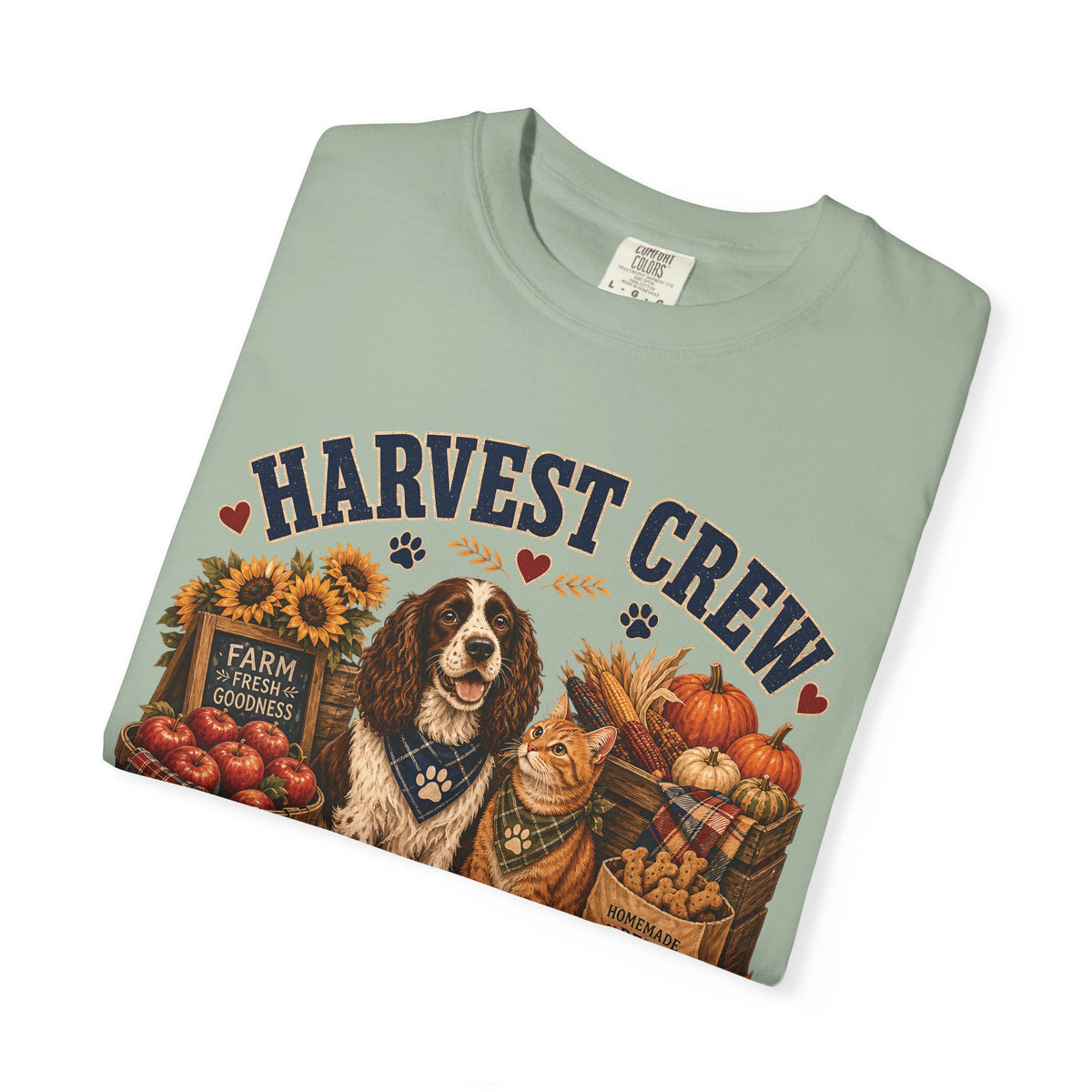 Harvest Crew – Paid in Snacks, Funny Fall Dog & Cat T-Shirt