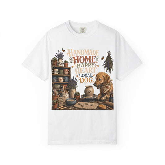Handmade Home Happy Heart Loyal Dog T-Shirt