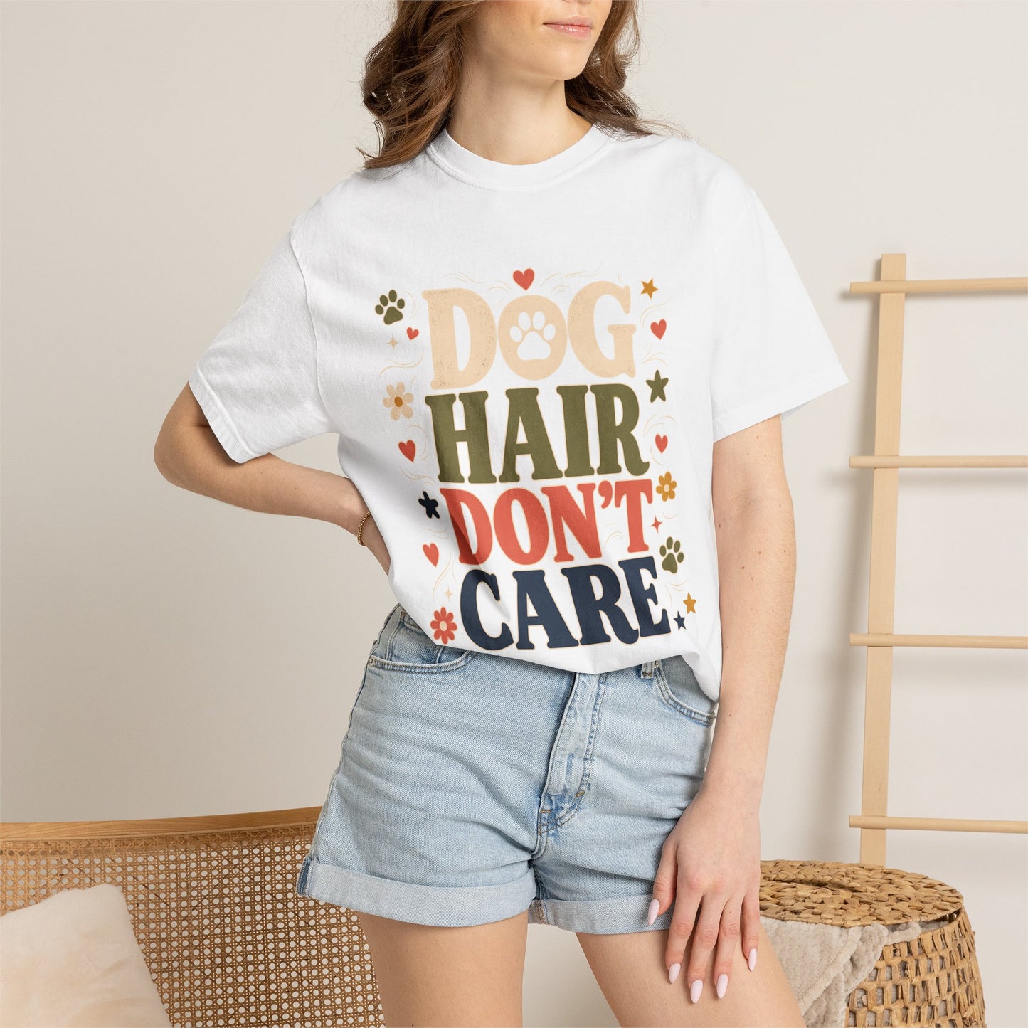 Dog Hair Don’t Care — Cute Pet Lover T-Shirt