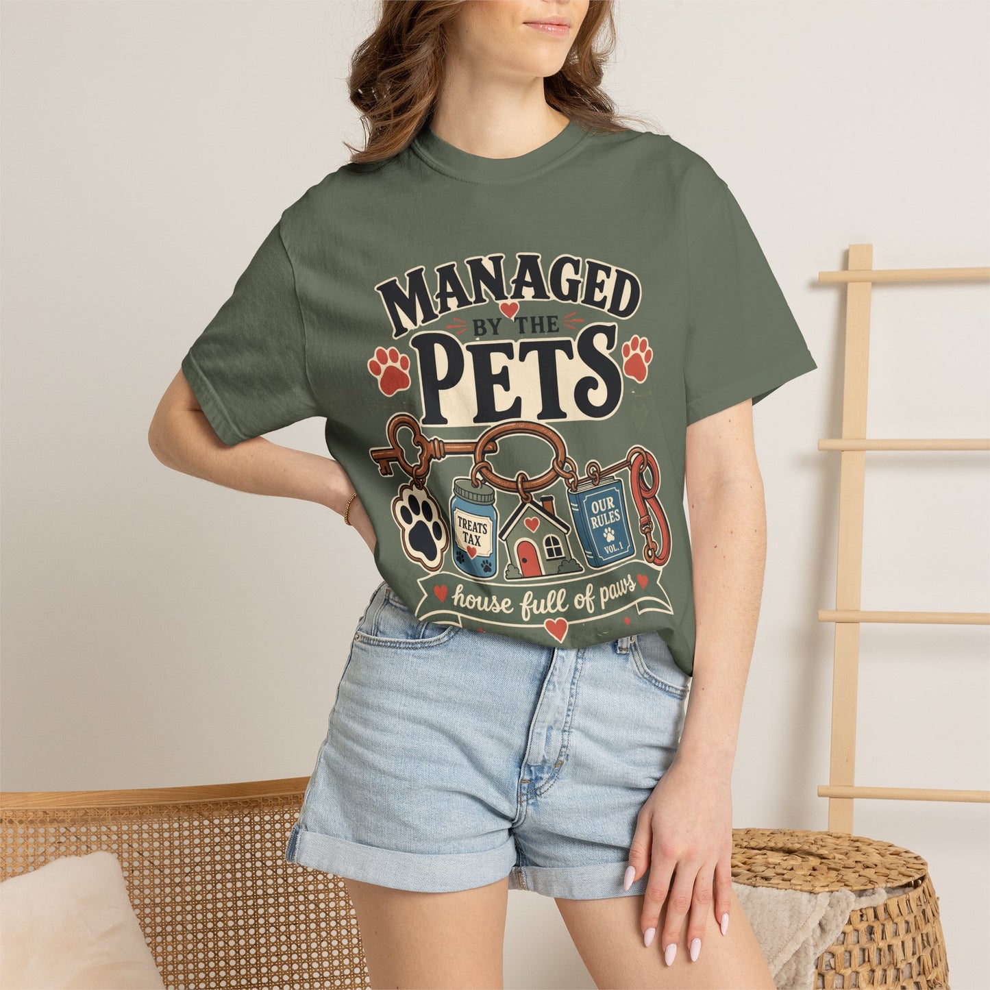 Managed by the Pets — Cute Pet Lover T-Shirt
