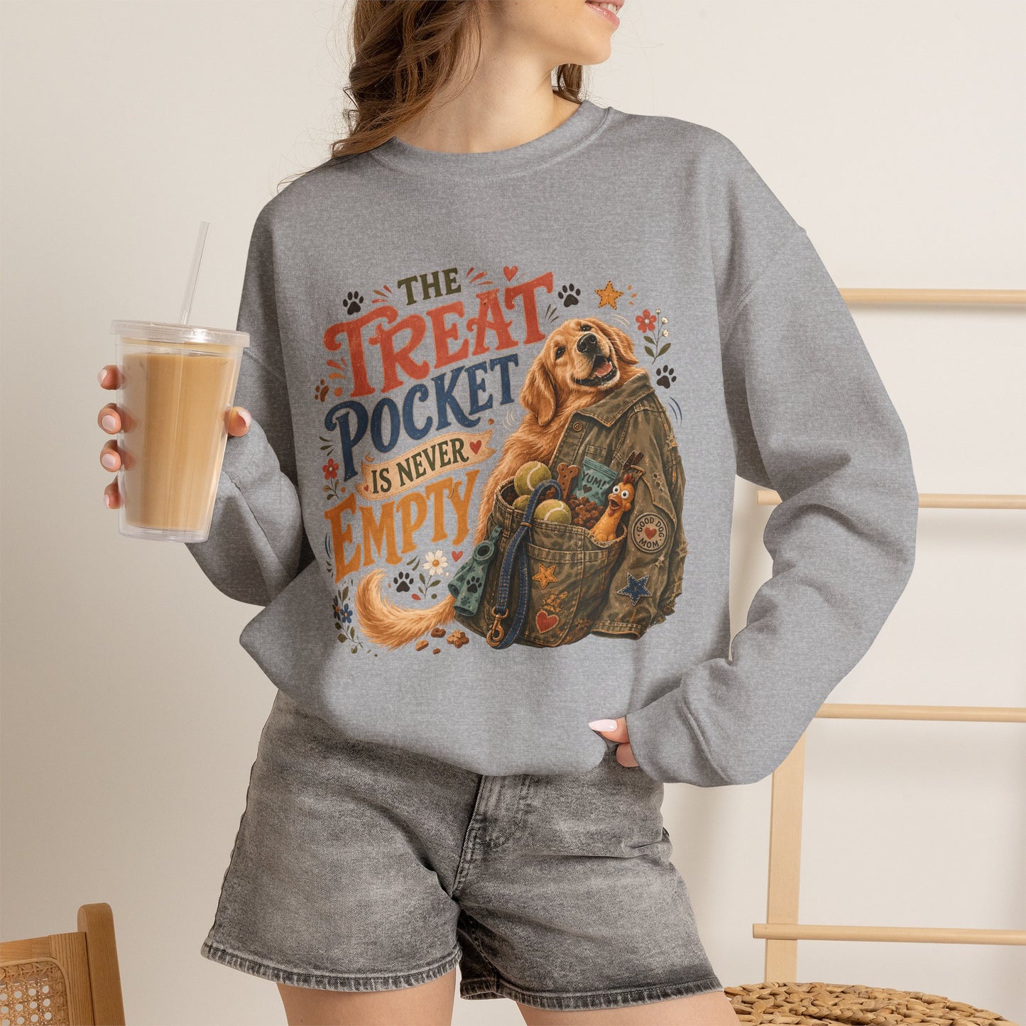The Treat Pocket Is Never Empty Unisex Heavy Blend™ Crewneck Sweatshirt