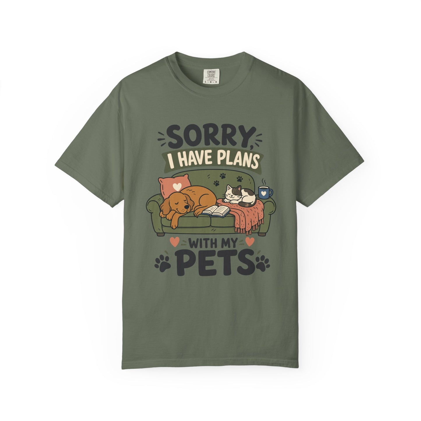 Sorry I Have Plans With My Pets — Cute Pet Lover T-Shirt