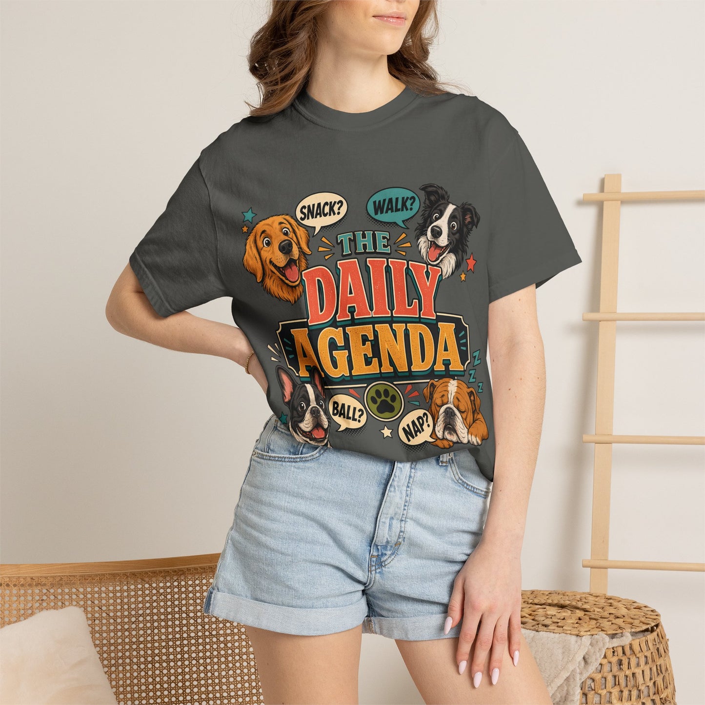 The Daily Agenda — Cute Pet Lover T-Shirt