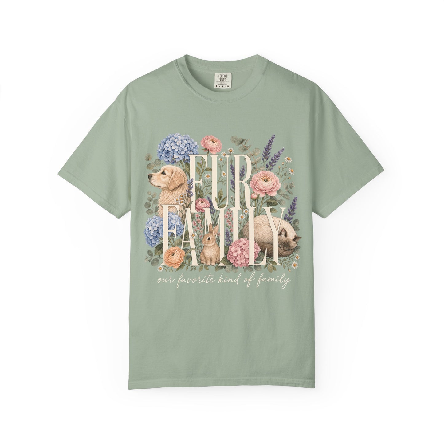 Fur Family Floral -Shirt