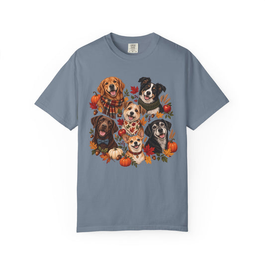 Autumn Dog Family T-Shirt – Multi-Dog Fall Pet Lover Tee