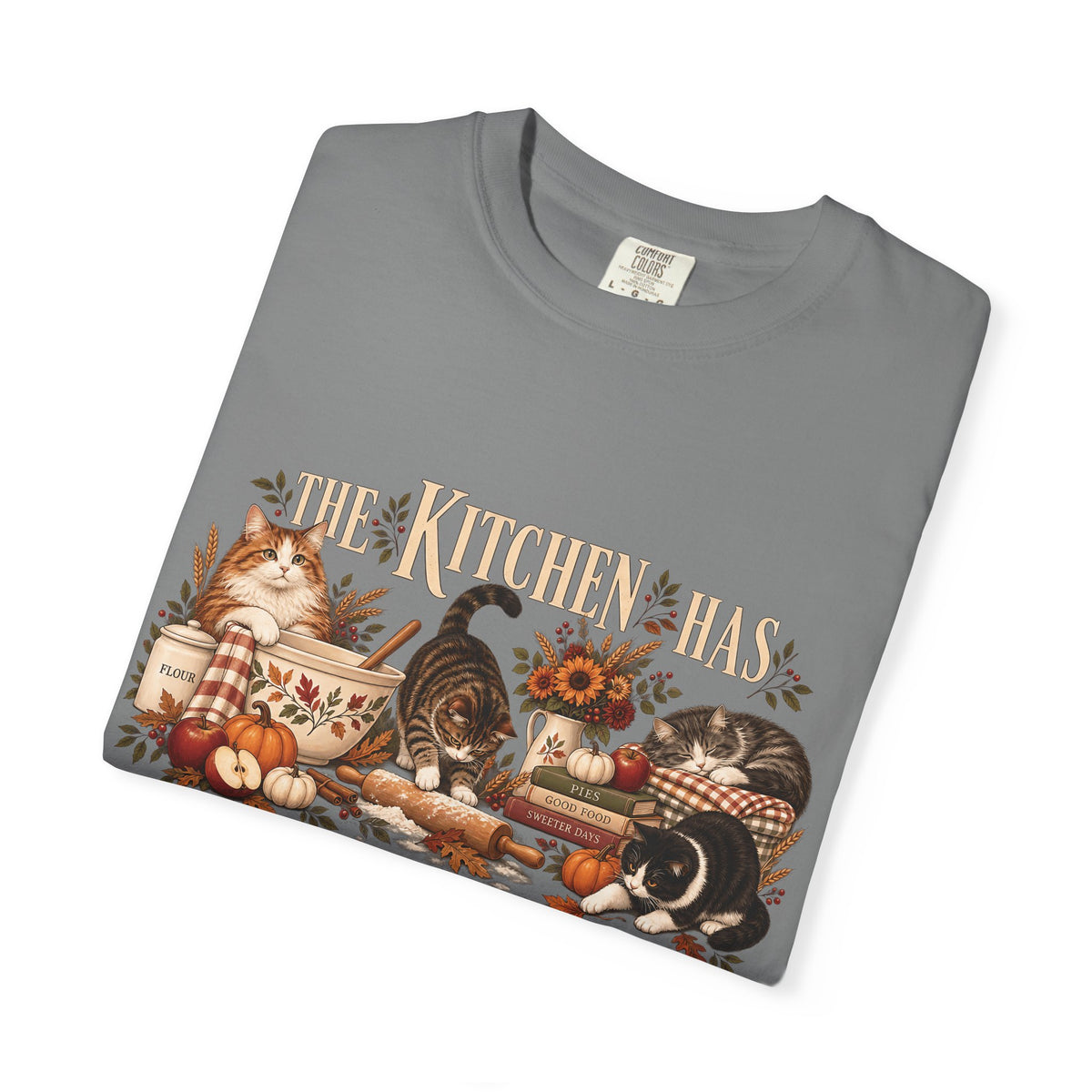 The Kitchen Has Cat Supervision T-Shirt – Funny Cat Lover Baking Tee