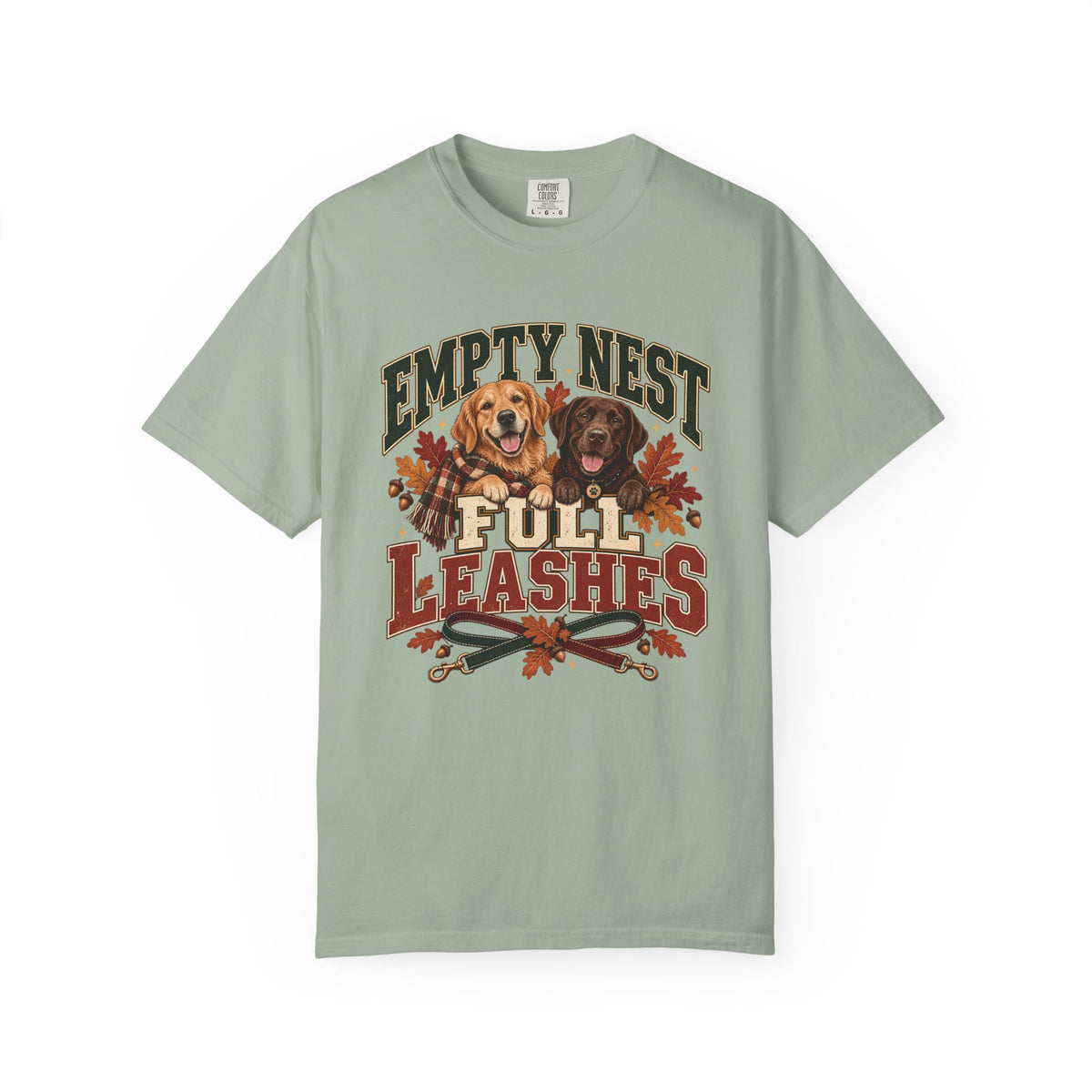 Empty Nest Full Leashes T-Shirt – Funny Empty Nester Dog Lover Tee