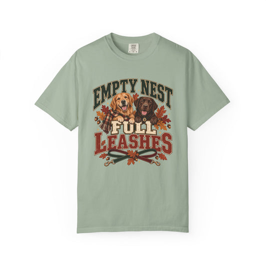 Empty Nest Full Leashes T-Shirt – Funny Empty Nester Dog Lover Tee