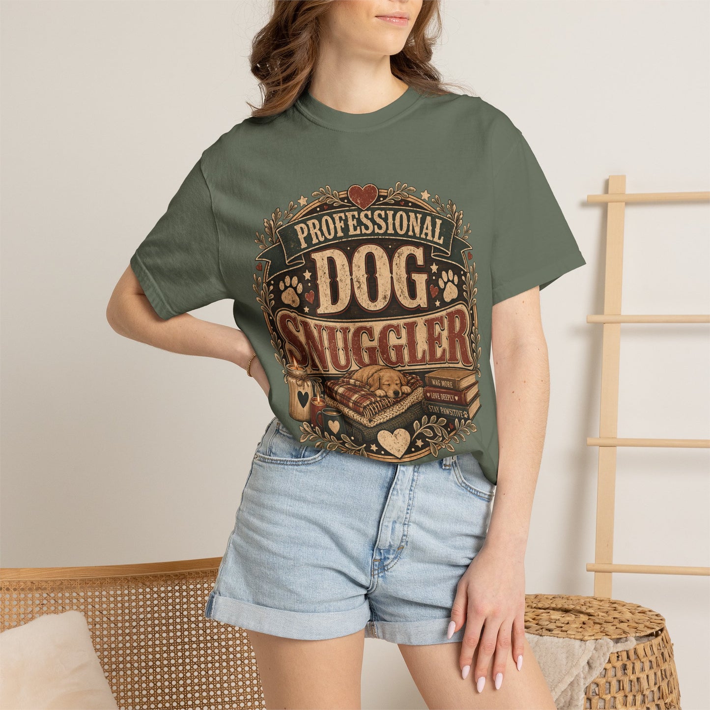 Professional Dog Snuggler — Cute Pet Lover T-Shirt