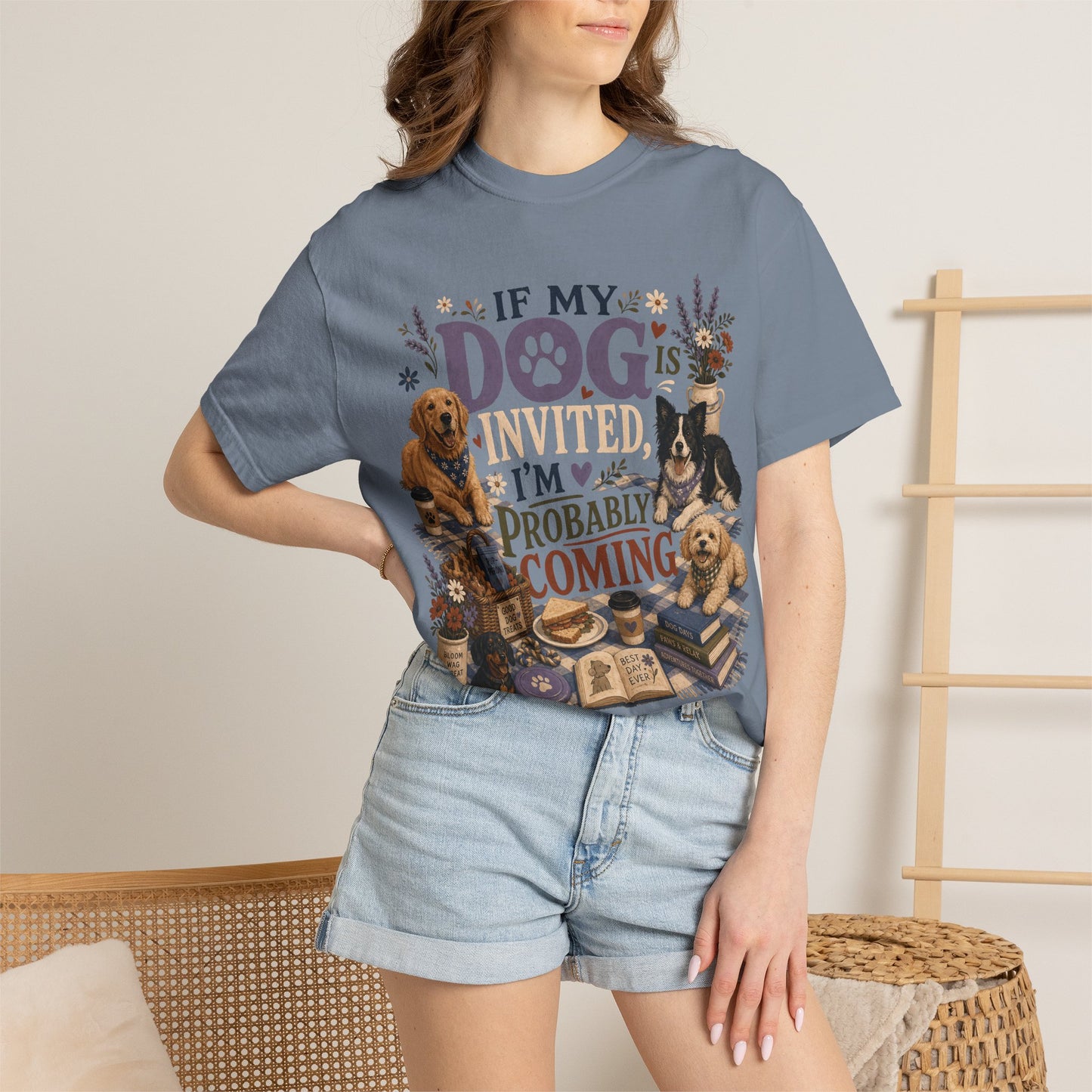 If My Dog Is Invited T-Shirt Dog Mom