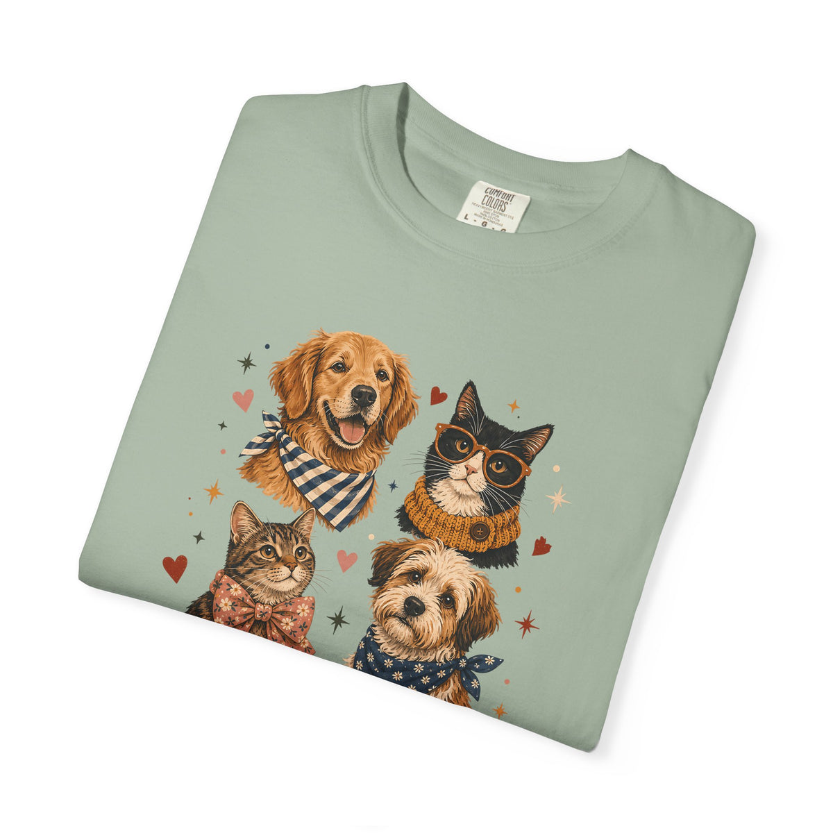 House Full of Paws Dog and Cat T-Shirt – Multi-Pet Parent Graphic Tee